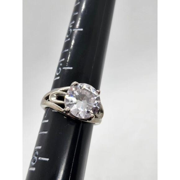 RINGS-DIAMOND CANDLE RINGS-Different Colors-Silver Tone-Lot of 3 All Size 7 - Picture 13 of 16